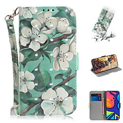 Phone Case For Samsung Galaxy Full Body Case Leather S20 Plus S20 Ultra S20 Note 20 Ultra A51 S10 Lite A20s A70S A71 Galaxy A11 Shockproof Cartoon Flower / Floral PU Leather TPU miniinthebox
