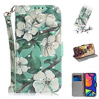 Phone Case For Samsung Galaxy Full Body Case Leather S20 Plus S20 Ultra S20 Note 20 Ultra A51 S10 Lite A20s A70S A71 Galaxy A11 Shockproof Cartoon Flower / Floral PU Leather TPU miniinthebox - thumbnail