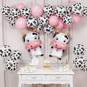 43pcs  Cow Balloon Set Party Dress Balloon Lightinthebox