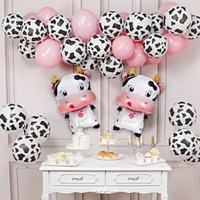 43pcs  Cow Balloon Set Party Dress Balloon Lightinthebox
