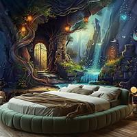 Fantasy Dream Tree House Hanging Tapestry Wall Art Large Tapestry Mural Decor Photograph Backdrop Blanket Curtain Home Bedroom Living Room Decoration Lightinthebox