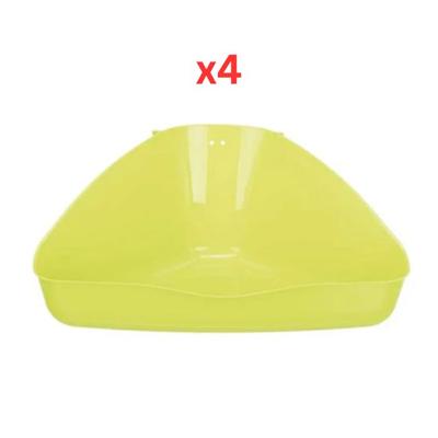 Trixie Corner Toilet For Guinea Pigs & Small Rabbit - Green 21X36X30cm (Pack Of 4)