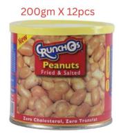 Crunchos Fried and Salted Peanuts 200g -Carton of 12 Packs