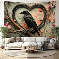 Vintage Raven Hanging Tapestry Wall Art Large Tapestry Mural Decor Photograph Backdrop Blanket Curtain Home Bedroom Living Room Decoration Lightinthebox