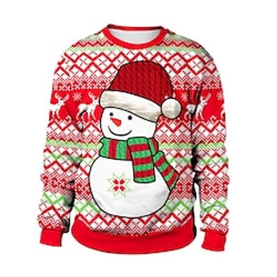 Christmas Ugly Christmas Sweater / Sweatshirt Hoodie Print Graphic Hoodie For Men's Women's Unisex Adults' 3D Print 100% Polyester Party miniinthebox