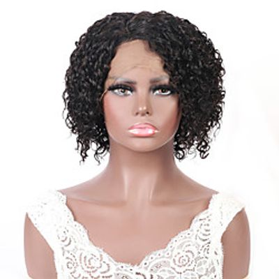 IShow Brazilian Real Life Wigs Short Headset Natural Color T Lace Curve 150 Dens Lightinthebox