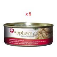 Applaws Cat Chicken With Duck 156G Tin (Pack Of 5)
