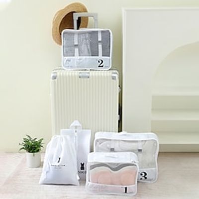 Travel Storage Bag For Business Trips Portable Clothing Storage For Makeup Toiletries Luggage Split Bags 7-Piece Set Lightinthebox Travel Storage Bag For Business Trips Portable Clothing Storage For Makeup Toiletries Luggage Split Bags 7-Piece Set Lightinthebox