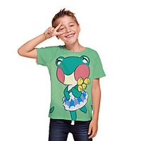 Kids Boys' T shirt Tee Short Sleeve 3D Print Cartoon Unisex Print Green Children Tops Summer Active Daily Wear Regular Fit 3-12 Years miniinthebox - thumbnail