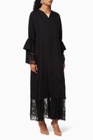 Embellished Crepe Abaya - thumbnail