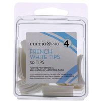 Cuccio Pro French White Tips # 4 1 X 50pcs Acrylic Nails