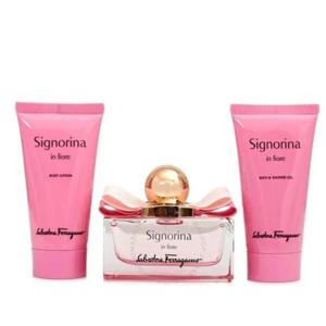 Salvatore Ferragamo Signorina In Fiore Edt 50Ml + BL 50Ml + Bath And Shower Gel 50Ml