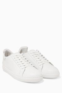 White Leather Bibi Low Top Sneakers