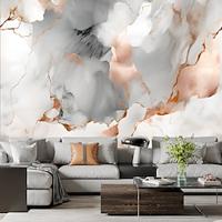 Pink Gray Marble Wallpaper Roll Mural Wall Covering Sticker Peel and Stick Removable PVC/Vinyl Material Self Adhesive/Adhesive Required Wall Decor for Living Room Kitchen Bathroom Lightinthebox