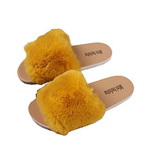 Women's Slippers  Flip-Flops Flat Heel Open Toe Daily Home PVC Solid Colored Yellow Pink Green miniinthebox