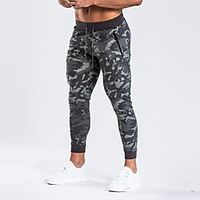Men's Athleisure Sports Outdoor Sports Casual Sports Pants Sweatpants Pants Camouflage Full Length Print 1 Camouflage Gray Lightinthebox - thumbnail