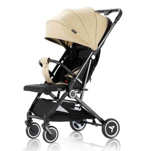 Teknum Travel Cabin Stroller With Coffee Cup Holder - Ivory TK_TCBS_IV