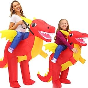 Dinosaur Inflatable Costumes Halloween Group Family Costumes All Movie Cosplay Funny Costume Red Leotard  Onesie Halloween Carnival Masquerade Cloth Lightinthebox