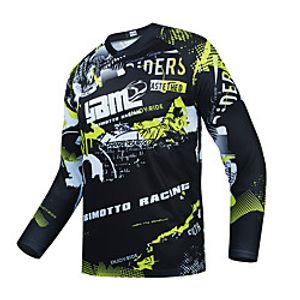 CAWANFLY Men's Long Sleeve Cycling Jersey Summer Black Bike Top Mountain Bike MTB Road Bike Cycling Quick Dry Breathable Sports Clothing Apparel  Micro-elastic Lightinthebox