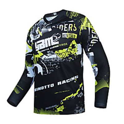CAWANFLY Men's Long Sleeve Cycling Jersey Summer Black Bike Top Mountain Bike MTB Road Bike Cycling Quick Dry Breathable Sports Clothing Apparel  Micro-elastic Lightinthebox