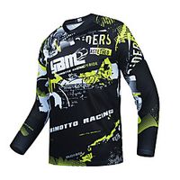 CAWANFLY Men's Long Sleeve Cycling Jersey Summer Black Bike Top Mountain Bike MTB Road Bike Cycling Quick Dry Breathable Sports Clothing Apparel  Micro-elastic Lightinthebox - thumbnail