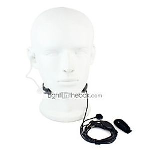 Throat MIC PTT Headset Walkie Talkie Covert Acoustic Tube for Baofeng 365 Wanhua TYT HYT miniinthebox