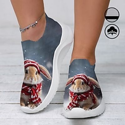 Women's Sneakers Slip-Ons Print Shoes Animal Print Plus Size Outdoor Daily Pets Flat Heel Round Toe Closed Toe Fashion Casual Tissage Volant Loafer Blue Lightinthebox Women's Sneakers Slip-Ons Print Shoes Animal Print Plus Size Outdoor Daily Pets Flat Heel Round Toe Closed Toe Fashion Casual Tissage Volant Loafer Blue Lightinthebox