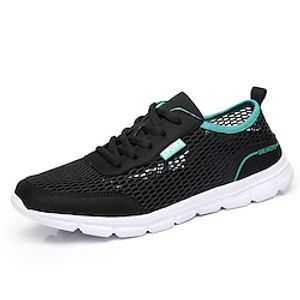 Men's Sneakers Loafers  Slip-Ons Comfort Shoes Light Soles Plus Size Sporty Casual Daily Fitness  Cross Training Shoes Walking Shoes Mesh Breathable Black Blue Gray Summer Spring miniinthebox