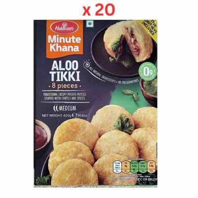 Haldiram'S Aloo Tikki 420G Pack of 20