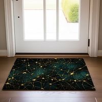 Gold Line Geometric Doormat Non-Slip Oil Proof Rug Indoor Outdoor Mat Bedroom Decor Bathroom Mat Entrance Rug Door Mat Lightinthebox - thumbnail