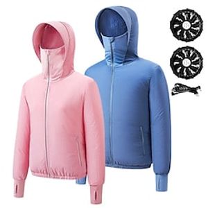 Summer Sunscreen Air Conditioning Cooling Clothes Men Women Outdoor Heatstroke Prevention USB Electric Fan Clothes For Cycling Cooling Jacket Hiking Lightinthebox