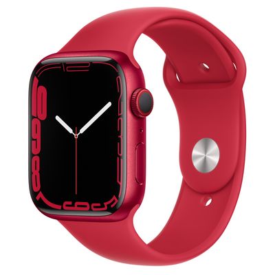 Apple Watch Series 7 (GPS + Cellular, 45mm) (Product) Red Aluminum Case with Sport Band