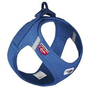 Curli Vest Harness With Curli Clasp Air Mesh For Dogs - Blue-Medium