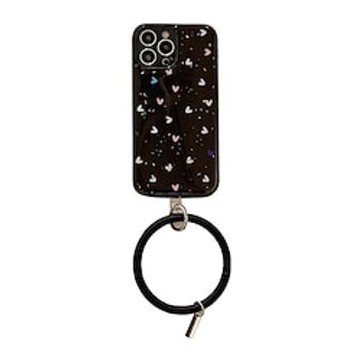 Phone Case For Apple Back Cover iPhone 13 Pro Max 12 11 SE 2022 X XR XS Max 8 7 Bumper Frame Bracelet Shockproof Heart Glitter Shine TPU PC Lightinthebox