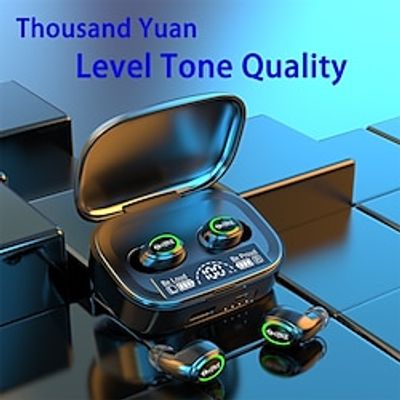 TWS Bluetooth Headphone MD06 Wireless 5.0 Mini Charged Digital Display Large Capacity Charging Bin True Wireless Headphones TWS Earbuds In Ear Bluetooth 5.2 Sports Auto Pairing LED Power Display for miniinthebox