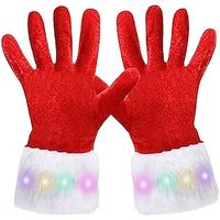 LED Christmas Gloves Xmas Gloves Christmas Eve Winter Christmas Accessories for Adults Kids Party Gifts miniinthebox - thumbnail