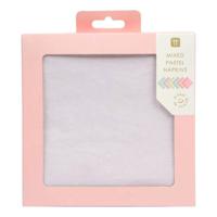 Talking Tables We Heart Pastels 33 cm Napkin In 6 Colours (Pack of 21)