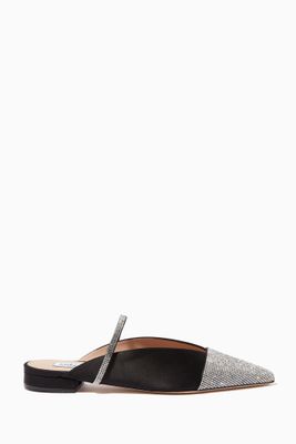Strass Ballerinas in Satin