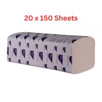 Fine Interfold Tissue, 2 Ply - 20 x 150 Sheets