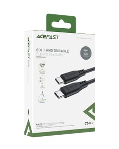 Acefast USB-C to USB-C Tpe Charging Data Cable 1.2 Meter Black