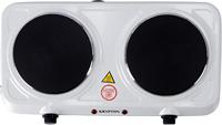 Krypton Double Solid Hot Plate 2000Watt, White - KNHP5306