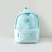 MARSHMALLOW Embellished Backpack with Zip Closure - 43x33x15 cms