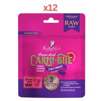 Kelly & Co's Freeze Dried Carni Bite Topper Mix In Beef For Cat treat - 10g (Pack of 12)