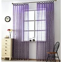 Sheer Curtains Window Curtains Panels Farmhouse For Living Room Bedroom,Voile Curtain Outdoor Vintage French Embroidered Curtain Drapes miniinthebox - thumbnail