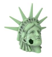 Aqua D'Ella Lady Liberty Aquarium Decor - 25X16X22CM