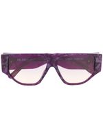 Linda Farrow x Attico angular frame sunglasses - PURPLE - thumbnail