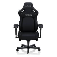 AndaSeat Kasier 4 Series Premium Gaming Chair, 5° Sloping Seat Base, Pop-out Lumbar, 5D Armrests, Up to 180kg Max Weight, Linen Fabric, XL, Carbon Black