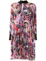 Romance Was Born paisley print pleated dress - PURPLE