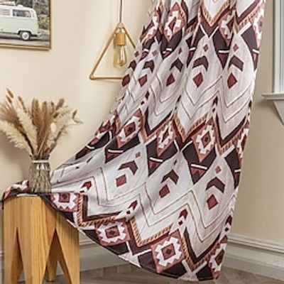 100% Blackout Curtain Drapes Boho Style ,1 Panel Grommet Thermal Insulated Room Darkening Curtains for Bedroom and Living Room Lightinthebox