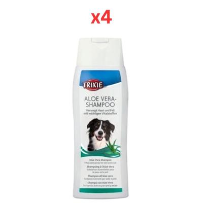 Trixie Aloe Vera Dog Aloe Vera Shampoo 250ml (Pack of 4) Trixie Aloe Vera Dog Aloe Vera Shampoo 250ml (Pack of 4)